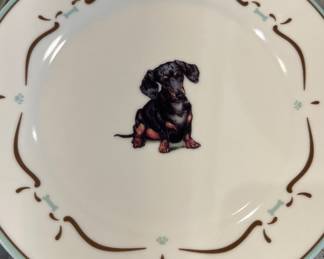 Danbury Mint Dachshund Dinnerware