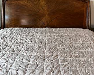 Master Bedroom Suite: King Bedframe, Dresser w Mirror and 2 Nightstands, Table Lamps pr