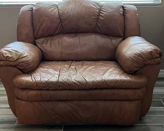 Leather Oversized Chair