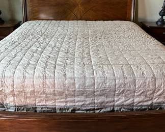 Master Bedroom Suite: King Bedframe, Dresser w Mirror and 2 Nightstands, Table Lamps pr