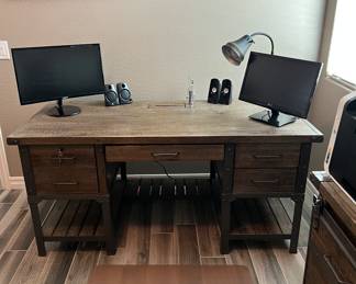 Walter of Wabash Office Suite: Desk, Bookcase and Cabinet