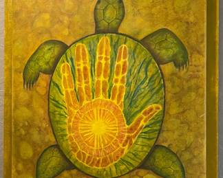 Art Green Turtle Dream by Jaimie Haney