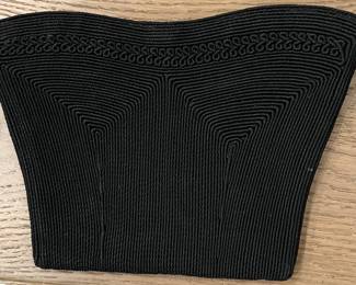 Vintage 1940's Genuine Corde Black Clutch Bag