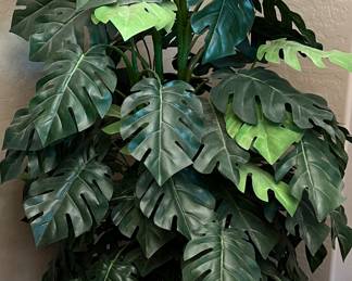 Artificial Monstera Plant in Decorative Pot