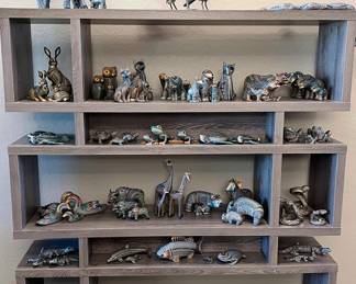 Jon Stuart Anderson "Fimo Creations". Contemporary Bookcase Grey