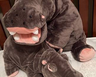 Hippo Mom and Baby
