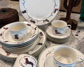 Danbury Mint Dachshund Dinnerware