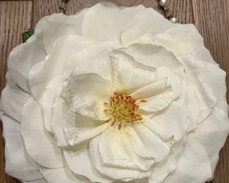 Vintage Marigot Flower Purse w Handle