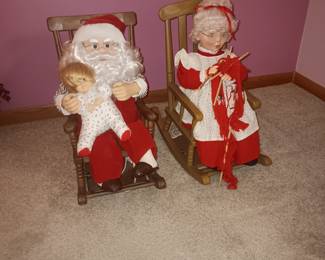 Electronic rocking chair Santa & Mrs Claus