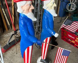 Uncle Sam blow molds
