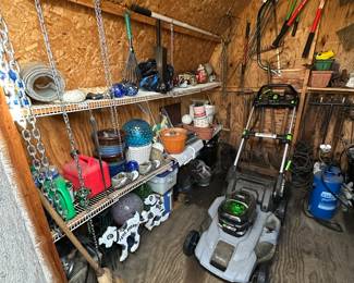 Battery operated lawn mower