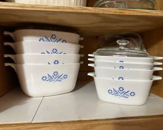 Blue cornflower Corning ware