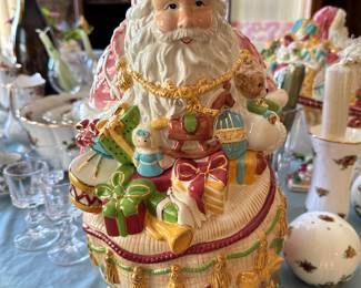 Santa cookie jar