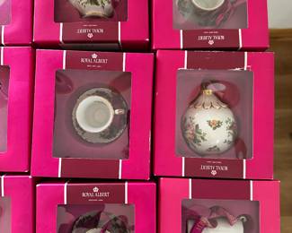 Royal Albert ornaments - all with boxes!