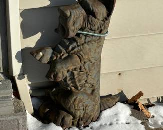 (2) cast iron dogs....