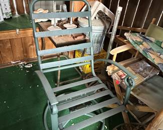 (4) patio chairs with cushions (see next photo).....