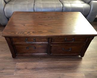 Adjustable coffee table.