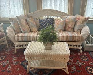 Couch, table and magazine rack furniture set