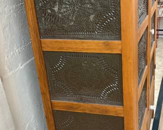 Side of 12 Tin Pie Safe