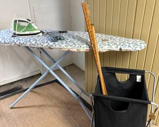 Ironing board, Iron & Hamper