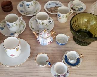 Tea Cups - some miniature with bird handles