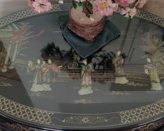 Oriental Tea Table - 6 stools