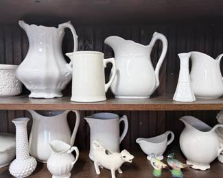 Earthenware, Stoneware, Ironware, Glassware, Milk Glass, and More