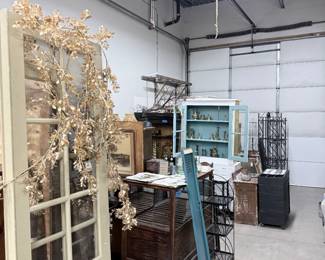 Wide Shot of Many Pieces of Furniture, Brass, and More