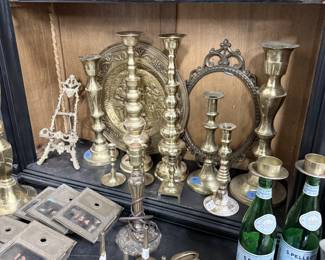 Vintage and Antique Candlesticks, Plates, and More
