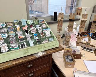 New Merchandise like Stickers, Earrings, Mints, and More