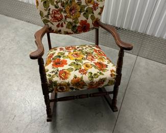 Pair of beautiful floral rockers
