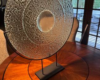 Decorative glass disc