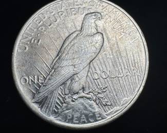 1924 US Silver Peace dollar 