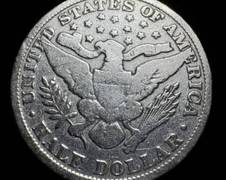 1900 Barber silver half dollar 