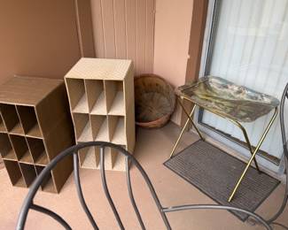 Basket, TV tray, shoe holders