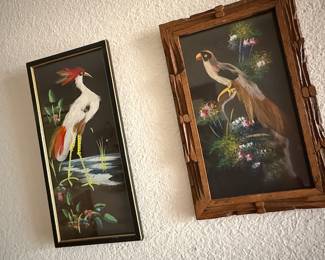 Small feathered vintage pictures