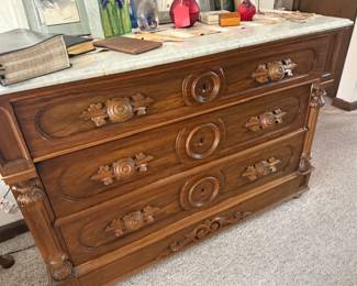 1880's marble top chest, sweet piece, buy it before I do...