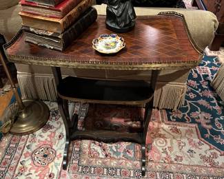 Antique Rosewood Table with Gallery