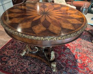 Maitland-Smith Inlaid Center Table