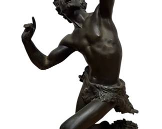 Bronze Figure of a Dancing Faun