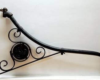 Wrought Iron Trade Sign Light Bracket 