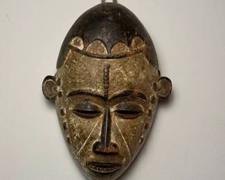 African Ethnographic Carved Wooden Mask