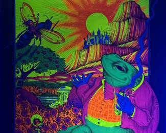 Vintage Psychedelic Blacklight Poster