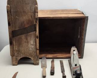 intage and Antique Wooden and Metal Utility Items