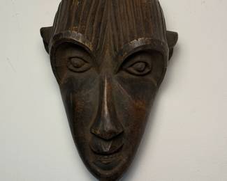 Carved Wood African Tribal Mask 