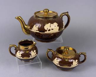 Gibsons England Three-Piece Ceramic Tea Set 