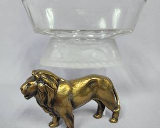 Brass Lion Figurine