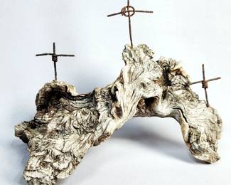  Folk Art Driftwood Assemblage 