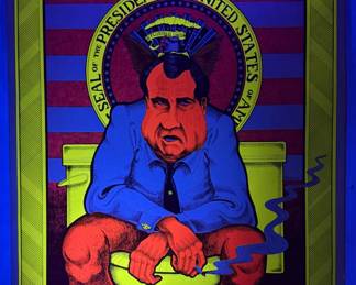 Vintage Psychedelic Blacklight Poster