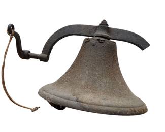 Antique Cast Iron Farm or School Bell 